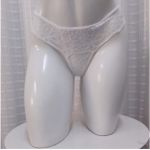 Calcinha Luxo Para Personalização Com Tira Removível (TO036) - Branco