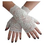 Luva em Renda Curta- (WY0718) - Branco