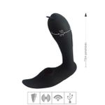 Vibrador Recarregável Com Pulsação e Controle (YSFG239) - Preto
