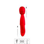 Vibrador Recarregável Duplo Double End VP (AV041). - Vermelho
