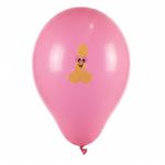 *Balões Com Desenho de Pênis Variados 10un (RS6160-RS1676) - Rosa