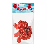 Balões do Amor 5un (ST329) - Vermelho C/ Branco