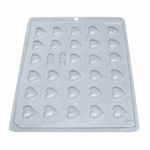 Forma Acetato Formato de Mini Coração 1un (BW242) - Transparente