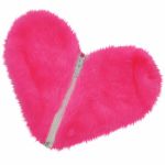 Estojo em Pelúcia Formato de Coração (CP02-ST688) - Rosa