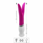 *Vibrador Lily Ponta Dupla Recarregável VP (DB027-15400) - Rosa