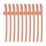 *Canudo Formato De Pênis Dicky Com 10un SI (FR8668) - Bege