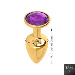 Plug de Metal Dra. Zeferina (HA145) - Dourado
