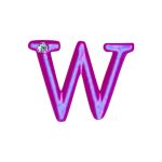 Letras Para Personalização Rosa (HA180R). - W