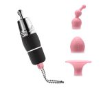 **Mini Vibro Com 3 Massageadores De Clitóris ME (MBA1202) - Preto