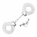 *Algema em Metal Com Pelucia Hand Cuffs VP (AL001-ST192) - Branco