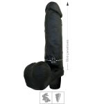 Prótese 18x15cm Com Vibro e Escroto Thor Upper (UP712-3-ST789) - Preto