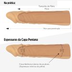 *Capa Peniana Textura Realística Fanle SI (1335) - Bege