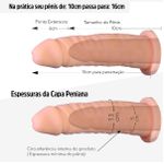 *PROMO - Capa Peniana 15cm em Cyberskin (17534) - Bege