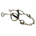 Bridão 3 Argolas Inox com Bocal de Ferro