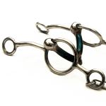 Bridão 3 Argolas Inox com Bocal de Ferro