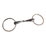 Bridão Argolão Inox com Bocal de Ferro