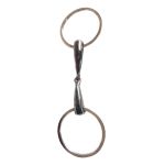 Bridão Argolão Inox com Bocal de Ferro