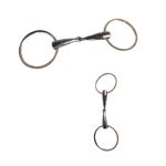 Bridão Argolão Inox com Bocal de Ferro