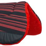 Manta Meia Aba Xadrez Vermelho e Preto - Vermelho