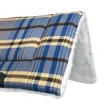 Manta Quarto De Milha Xadrez Azul e Branco