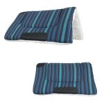 Manta Quarto De Milha Xadrez Azul Claro e Preto