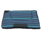 Manta Quarto De Milha Xadrez Azul Claro e Preto