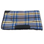Manta Quarto De Milha Xadrez Azul e Preto