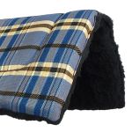 Manta Quarto De Milha Xadrez Azul e Preto