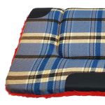 Manta Quarto De Milha Xadrez Azul e Vermelho