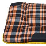 Manta Quarto De Milha Xadrez Laranja Preto e Amarelo