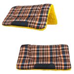 Manta Quarto De Milha Xadrez Laranja Preto e Amarelo