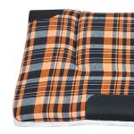 Manta Quarto De Milha Xadrez Laranja Preto e Branco
