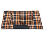 Manta Quarto De Milha Xadrez Laranja Preto e Branco