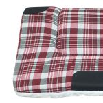 Manta Quarto De Milha Xadrez Vermelho e Branco