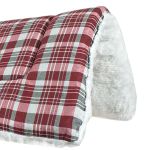 Manta Quarto De Milha Xadrez Vermelho e Branco
