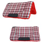 Manta Quarto De Milha Xadrez Vermelho