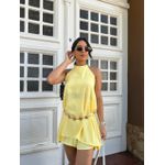 Conjunto De Short E Blusa Amarelo Patricia