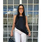 Blusa Assimétrica Preta