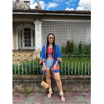 Kimono Azul Floral