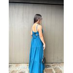 Vestido Luiza Azul Petróleo