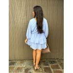 Vestido Macaquinho Azul Bebê Mirela