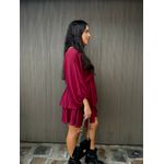 Vestido Macaquinho Marsala Mirela