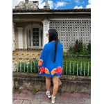 Kimono Azul Floral