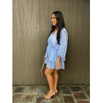Vestido Macaquinho Azul Bebê Mirela