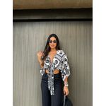 Blusa Camile Preta e Off