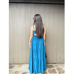 Vestido Luiza Azul Petróleo