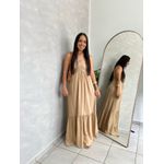 Vestido Eleonora Bege