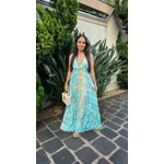 Vestido Indiano Ciano