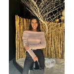 Blusa Tricot Modal Creme