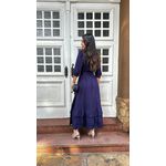 Vestido Longo Alice Azul Marinho